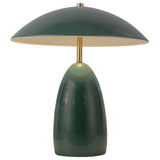 Poppy Medium Table Lamp - Pine Green