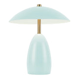 Poppy Small Table Lamp - Cerulean Light Blue
