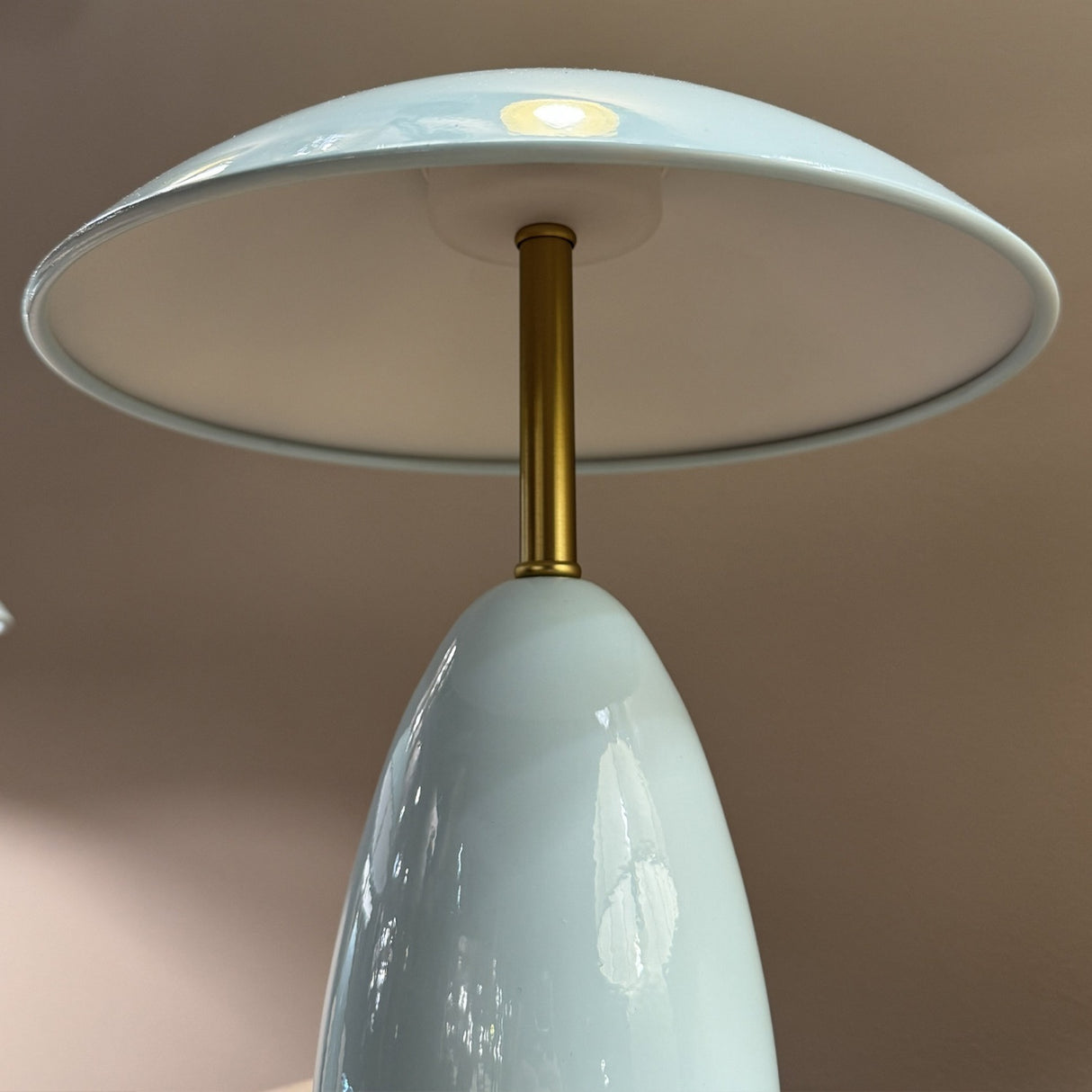 Poppy Small Table Lamp - Cerulean Light Blue