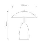 Poppy Small Table Lamp - Pine Green