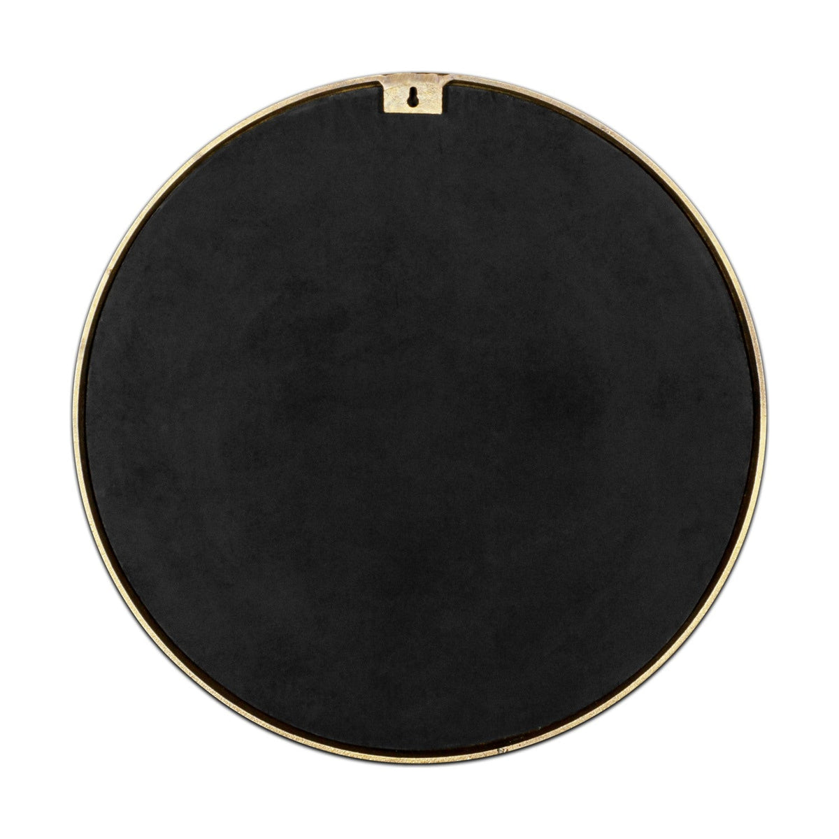 Almora Small Round Wall Mirror - Antique Brass