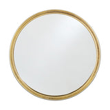Almora Small Round Wall Mirror - Antique Brass