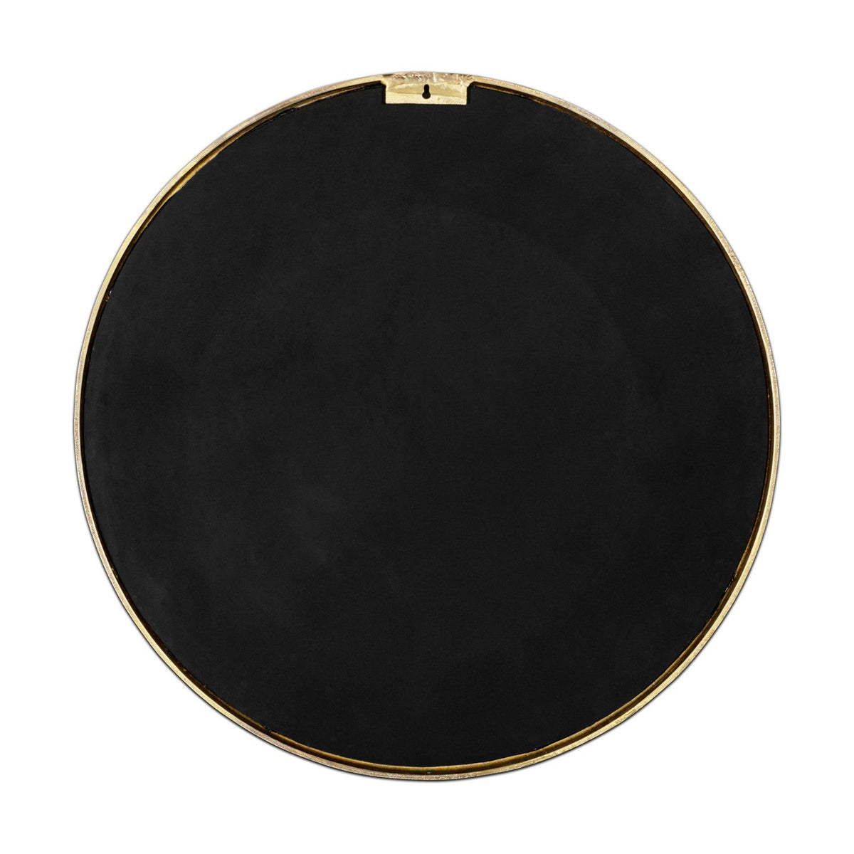 Almora Large Round Wall Mirror - Antique Brass