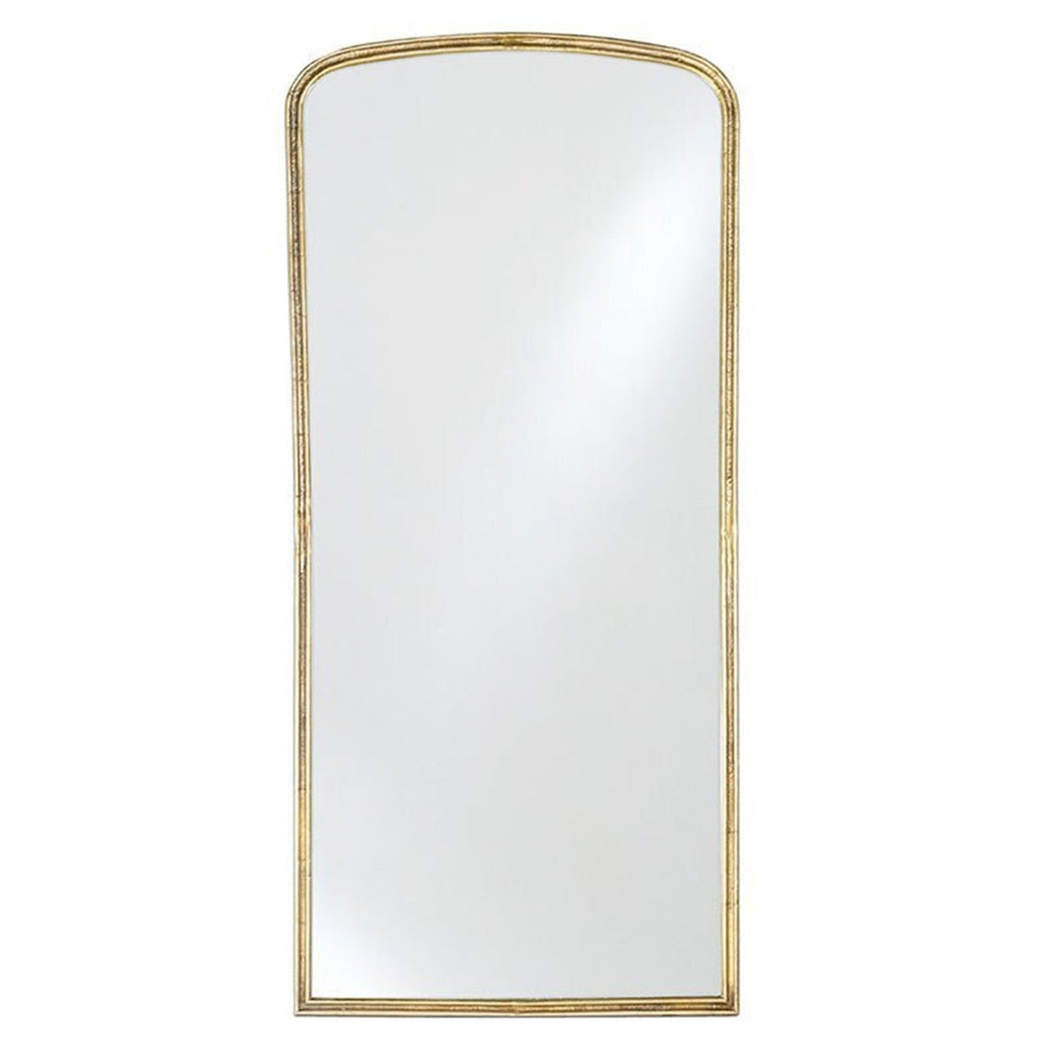 Almora Arched Full Length Mirror - Antique Brass - 176cm, styled view 3