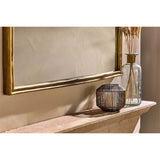 Almora Small Arched Wall Mirror - Antique Brass