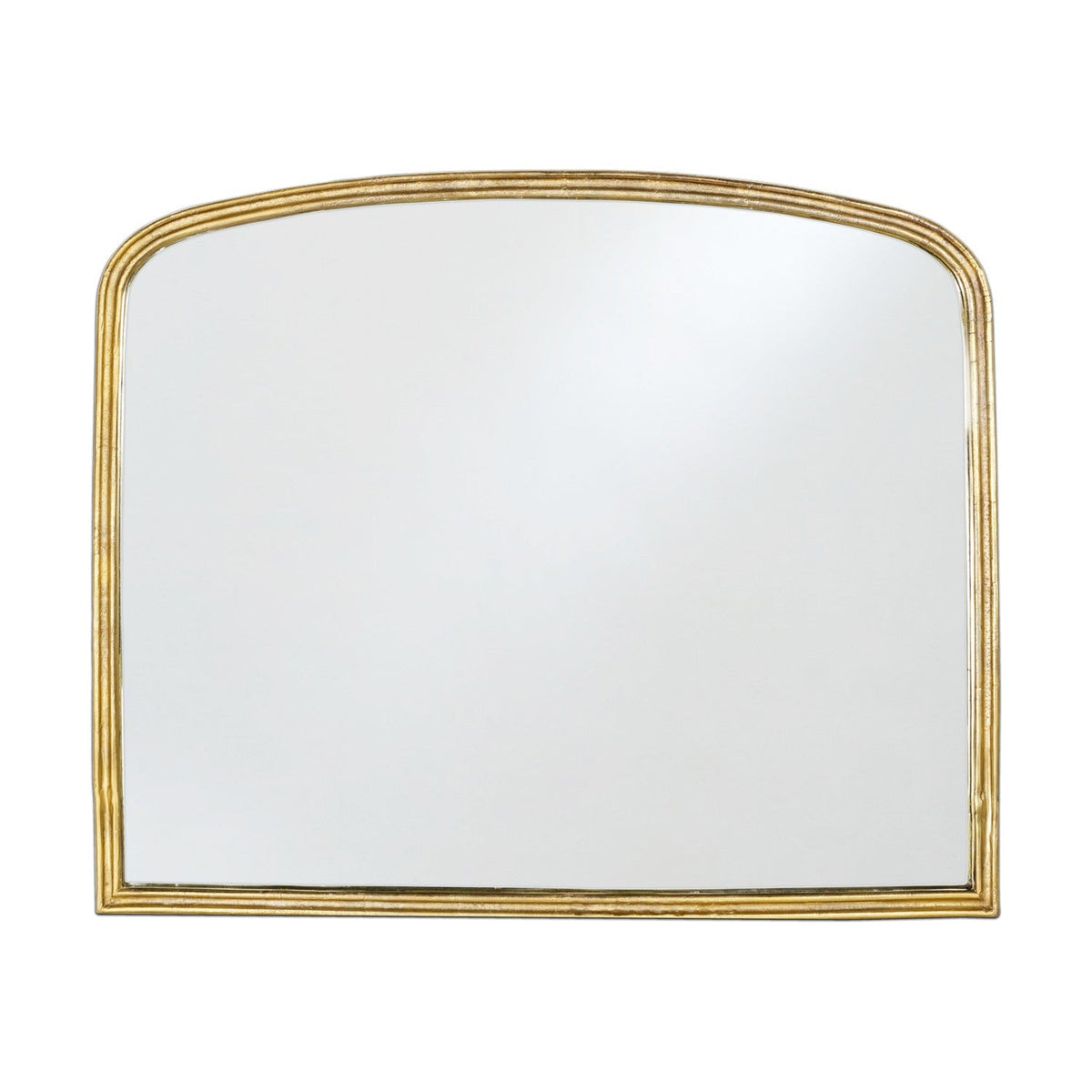 Almora Large Arched Wall Mirror - Antique Brass