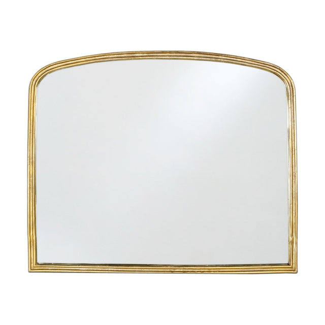 Almora Large Arched Wall Mirror - Antique Brass