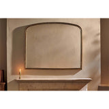 Almora Large Arched Wall Mirror - Antique Brass
