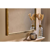 Almora Large Arched Wall Mirror - Antique Brass