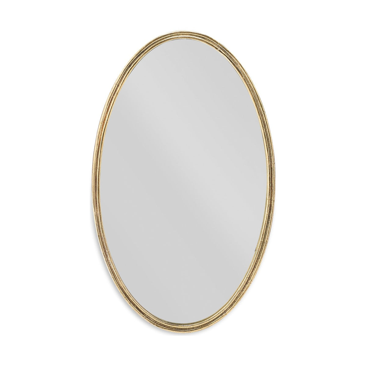 Almora Oval Wall Mirror - Antique Brass