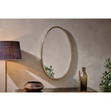 Almora Oval Wall Mirror - Antique Brass