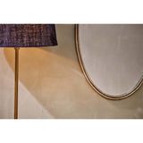 Almora Oval Wall Mirror - Antique Brass