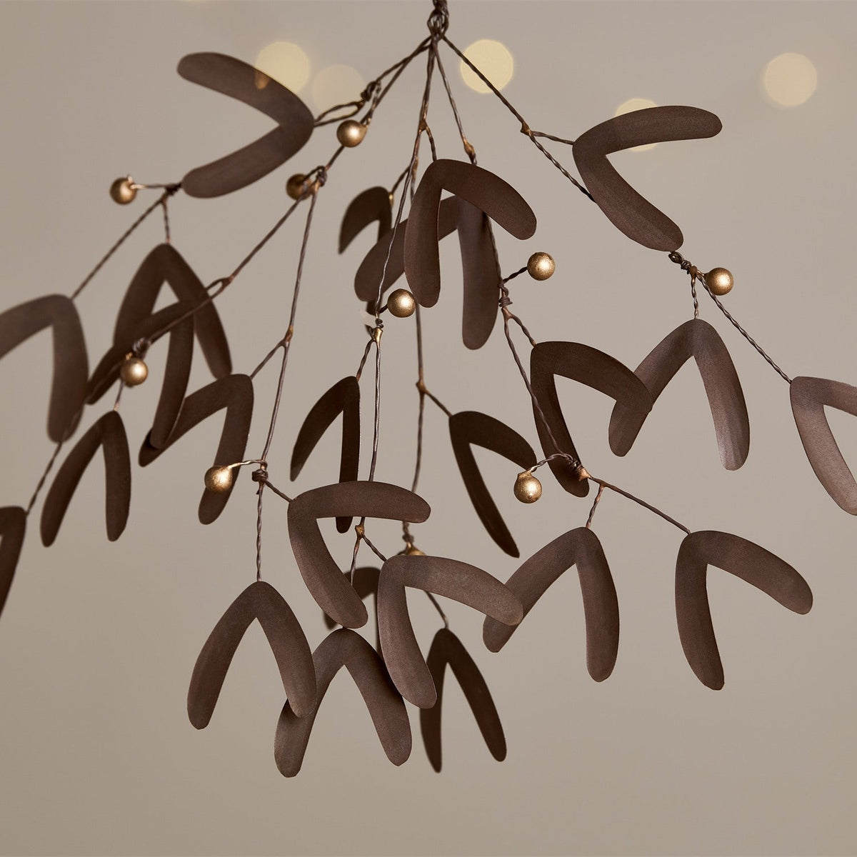 Avni Mistletoe Decoration - Antique Brass