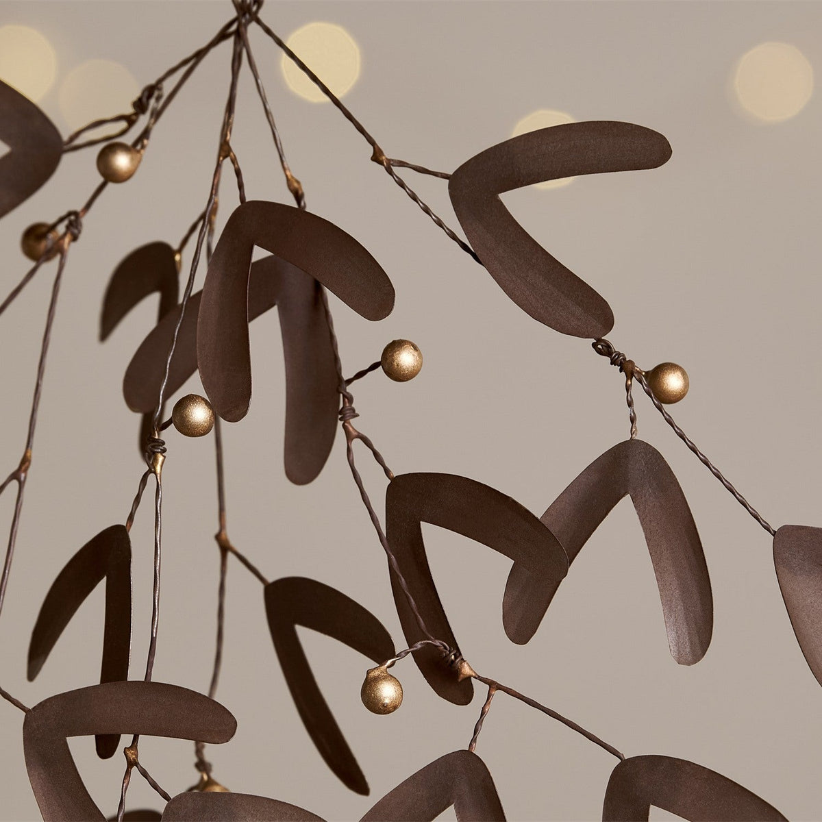 Avni Mistletoe Decoration - Antique Brass
