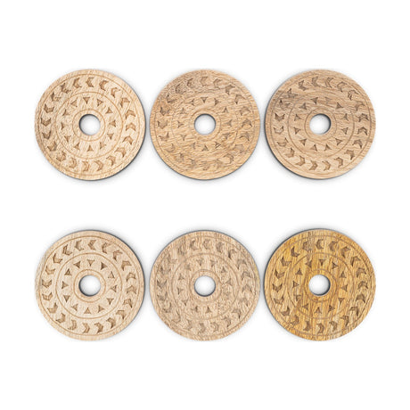 Anali Mango Wood Coasters - Natural - Set of 6