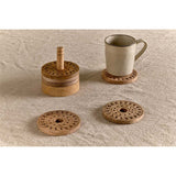Anali Mango Wood Coasters - Natural - Set of 6