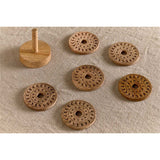 Anali Mango Wood Coasters - Natural - Set of 6
