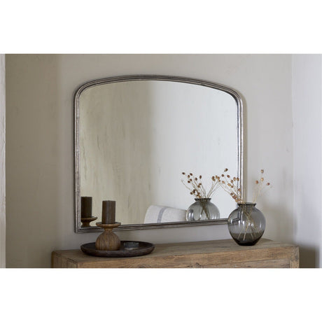 Almora Large Arched Wall Mirror - Antique Nickel