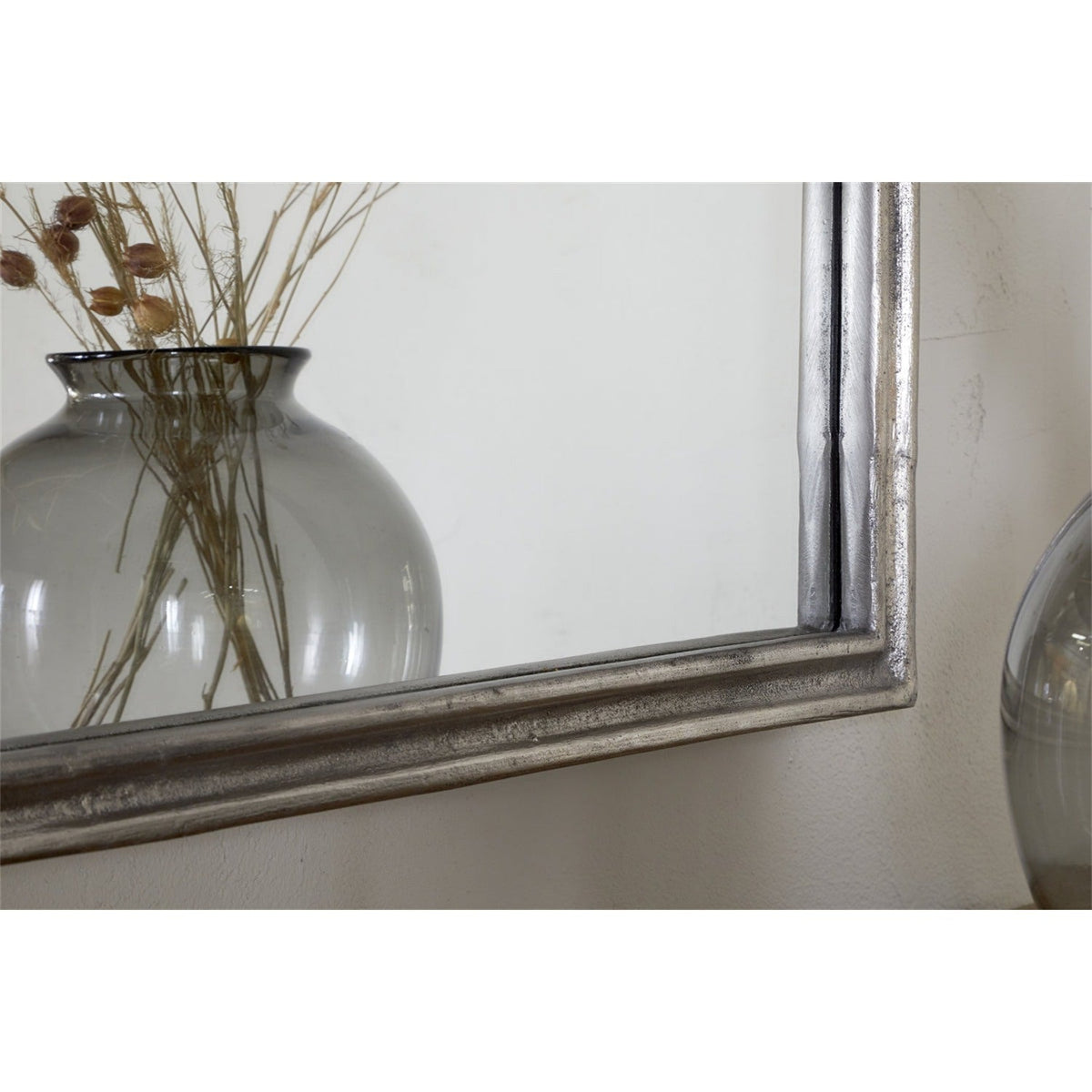 Almora Large Arched Wall Mirror - Antique Nickel