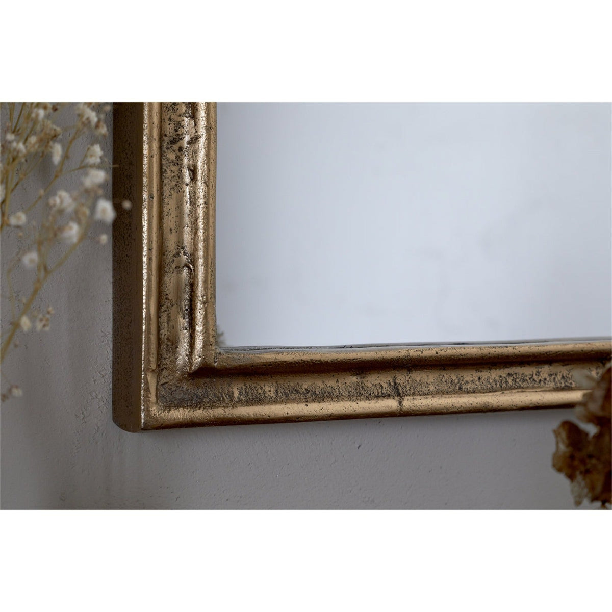 Almora Extra Small Arched Wall Mirror - Antique Brass