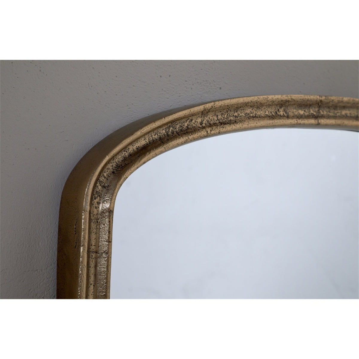 Almora Extra Small Arched Wall Mirror - Antique Brass