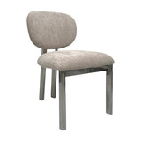 Amari Dining Chair – Powder with Chrome