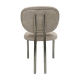 Amari Dining Chair – Powder with Chrome