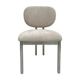 Amari Dining Chair – Powder with Chrome