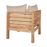 Anbarasi Acacia Modular Corner Garden Sofa - Natural