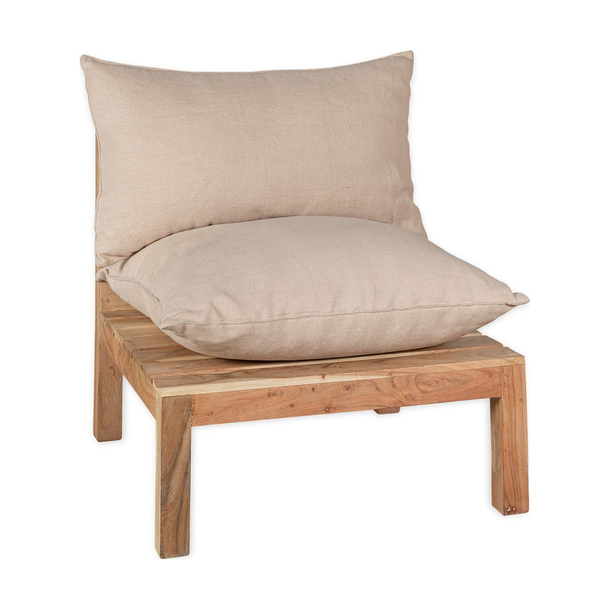 Anbarasi Acacia Modular Garden Sofa Extension - Natural