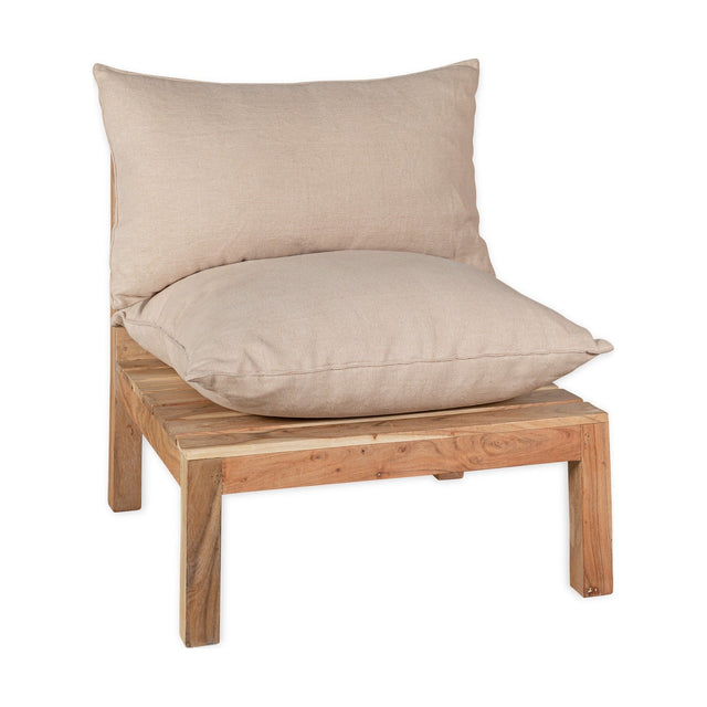 Anbarasi Acacia Modular Garden Sofa Extension - Natural