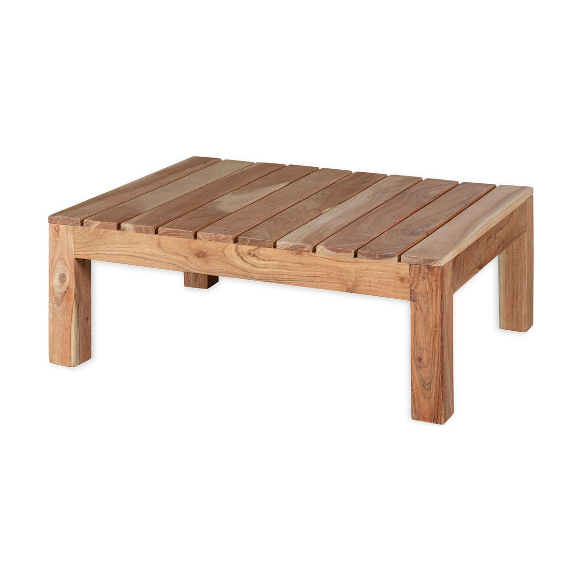 Anbarasi Slatted Acacia Garden Table - Natural