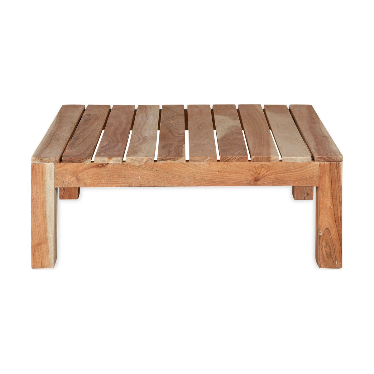 Anbarasi Slatted Acacia Garden Table - Natural