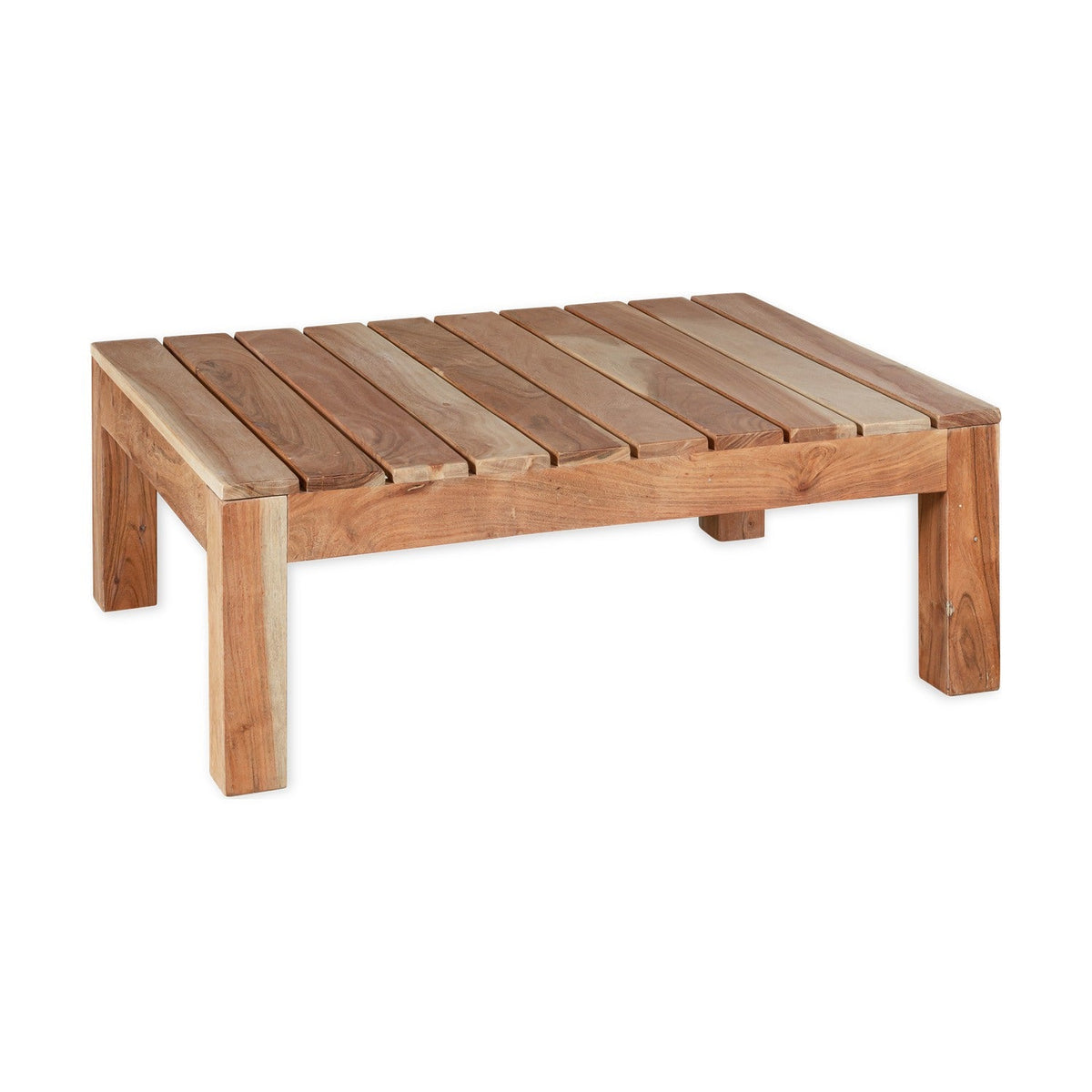 Anbarasi Slatted Acacia Garden Table - Natural