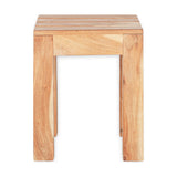 Anbarasi Acacia Slatted Garden Side Table - Natural