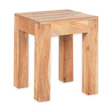 Anbarasi Acacia Slatted Garden Side Table - Natural