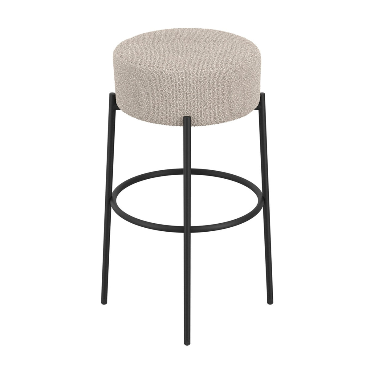 Anais Bar Stool - Buff with Black