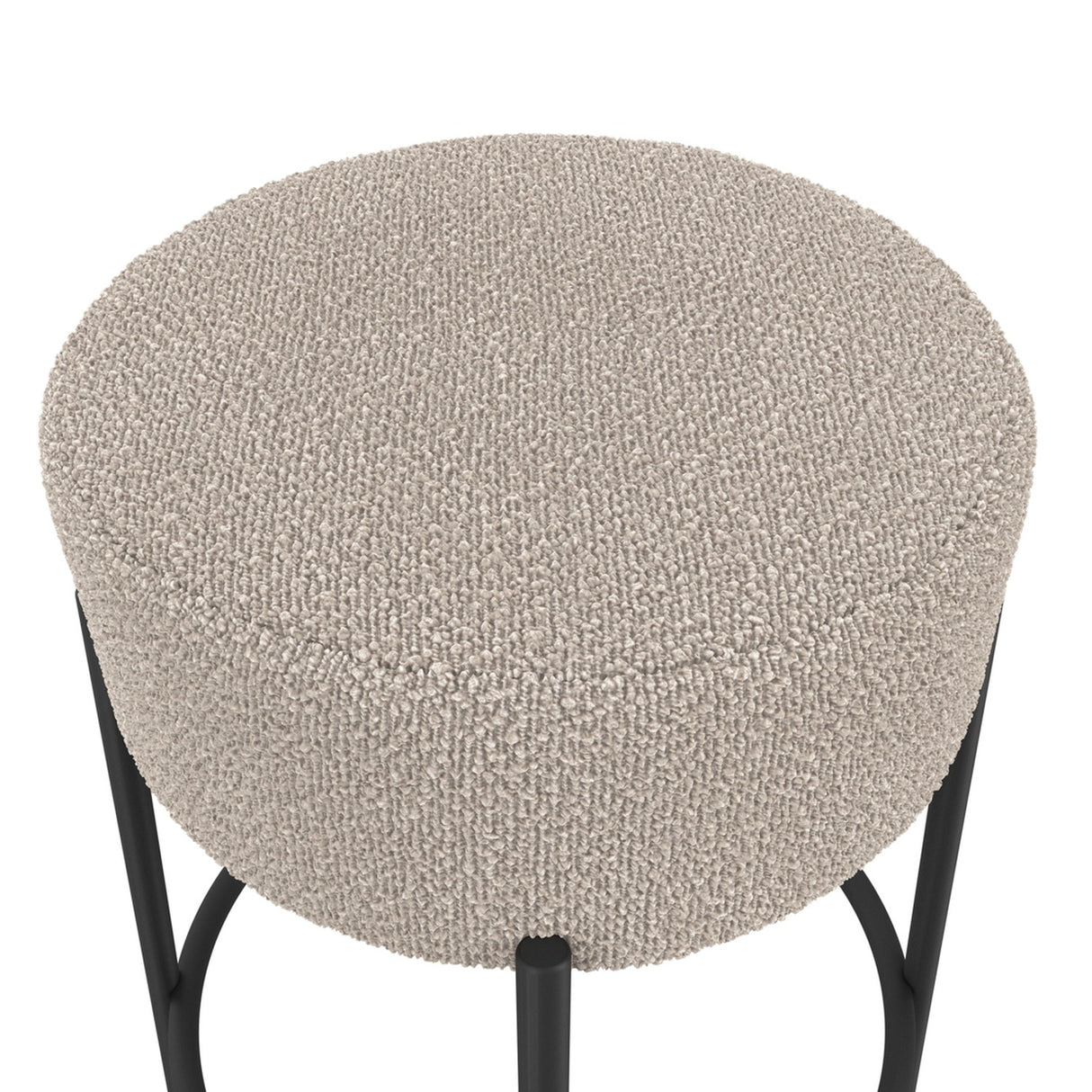 Anais Bar Stool - Buff with Black