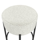 Anais Bar Stool - Ivory with Black