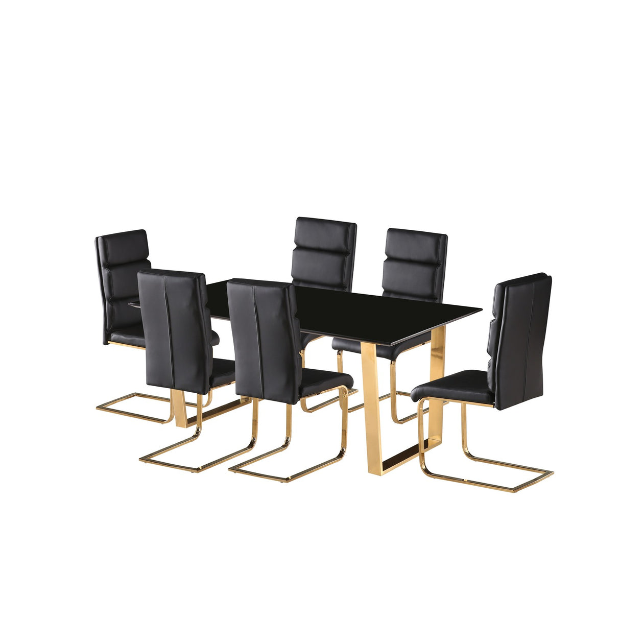 Antibes Dining Table - Russet with Black