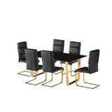 Antibes Dining Table - Russet with Black