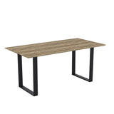 Antibes Dining Table - Russet with Black