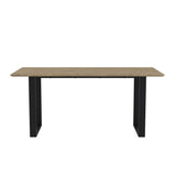 Antibes Dining Table - Russet with Black