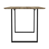 Antibes Dining Table - Russet with Black