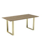 Antibes Dining Table - Russet with Gold