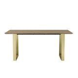 Antibes Dining Table - Russet with Gold
