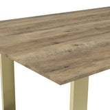 Antibes Dining Table - Russet with Gold