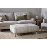 Aranya Upholstered Ottoman - Natural