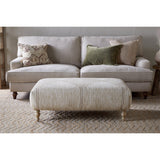 Aranya Upholstered Ottoman - Natural