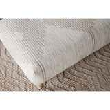 Aranya Upholstered Ottoman - Natural